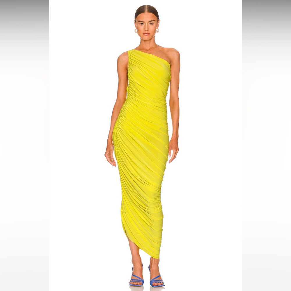 Norma Kamali one shoulder dress